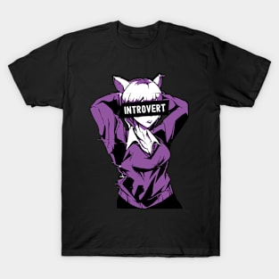 Introvert Anime Girl T-Shirt